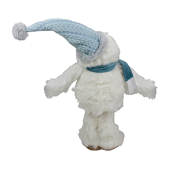 Northlight 23-Inch Plush White And Blue Standing Tabletop Yeti Christmas Figurine