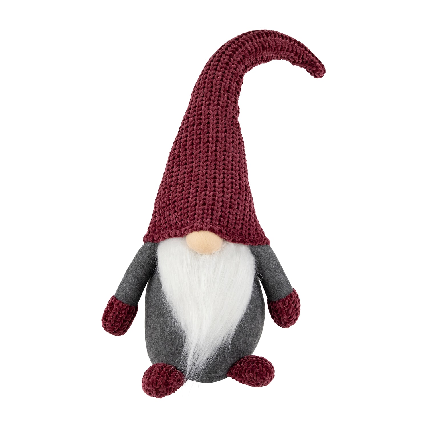 Northlight 18in Pink And Gray Standing  Christmas Decoration Christmas Gnome