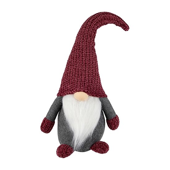 Northlight 18in Pink And Gray Standing  Christmas Decoration Christmas Gnome