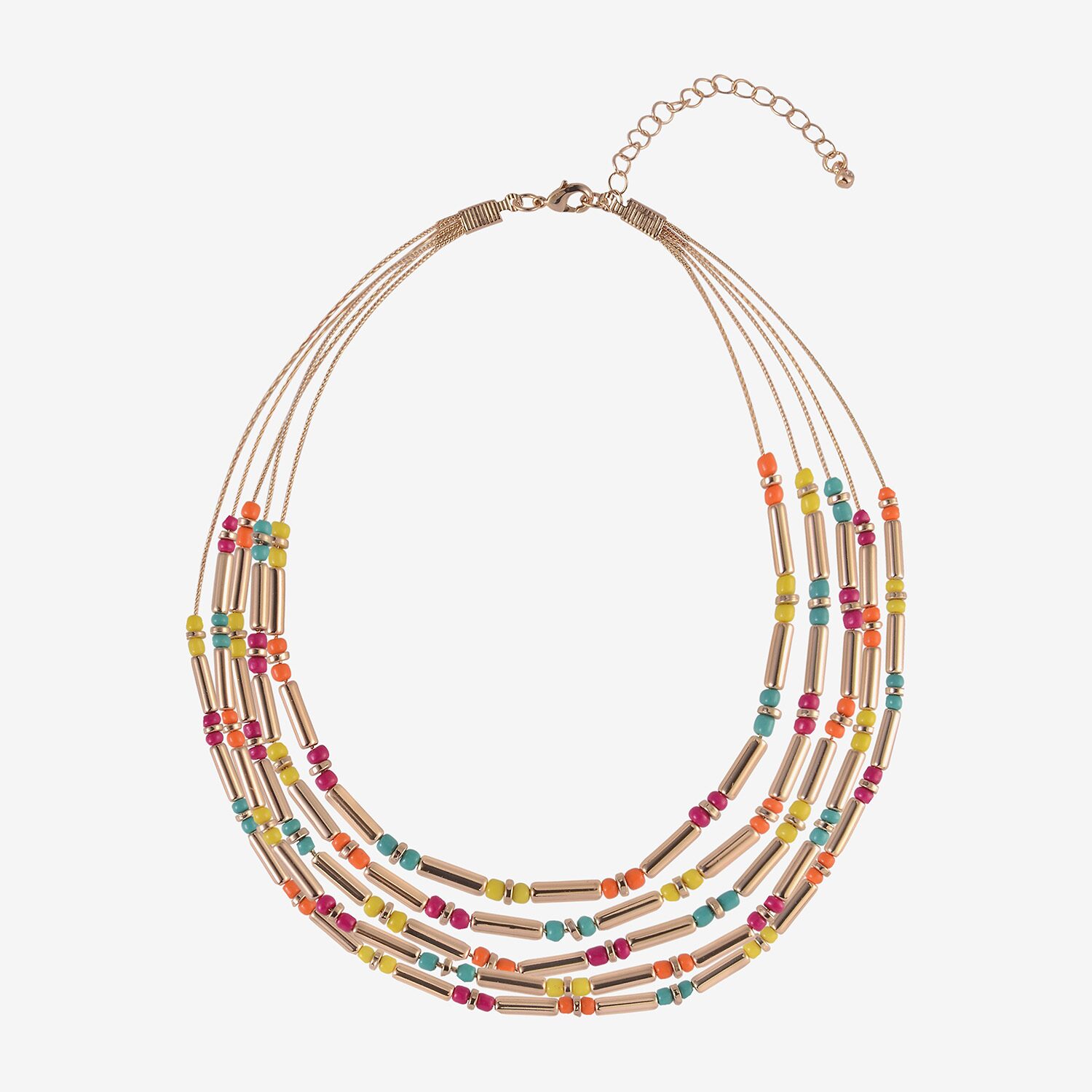 Mixit Womens 18 Inch Beaded Necklace