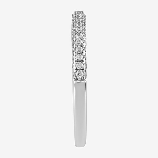 Love Lives Forever (G / I1) Womens 3/8 CT. T.W. Lab Grown White Diamond 10K Gold Wedding Band