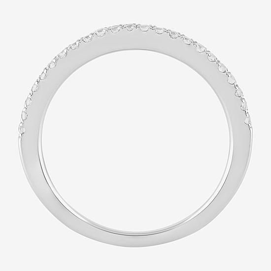 (G / I1) Womens 1/5 CT. Lab Grown White Diamond 10K Gold Wedding Band