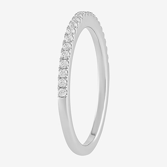 (G / I1) Womens 1/5 CT. Lab Grown White Diamond 10K Gold Wedding Band