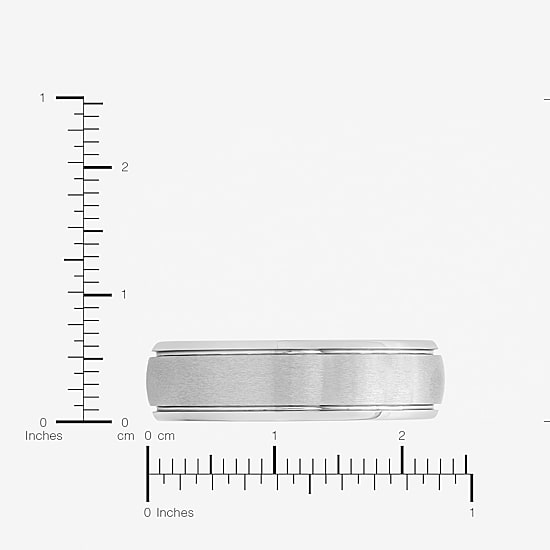  Mens 6mm Tungsten Carbide Ring