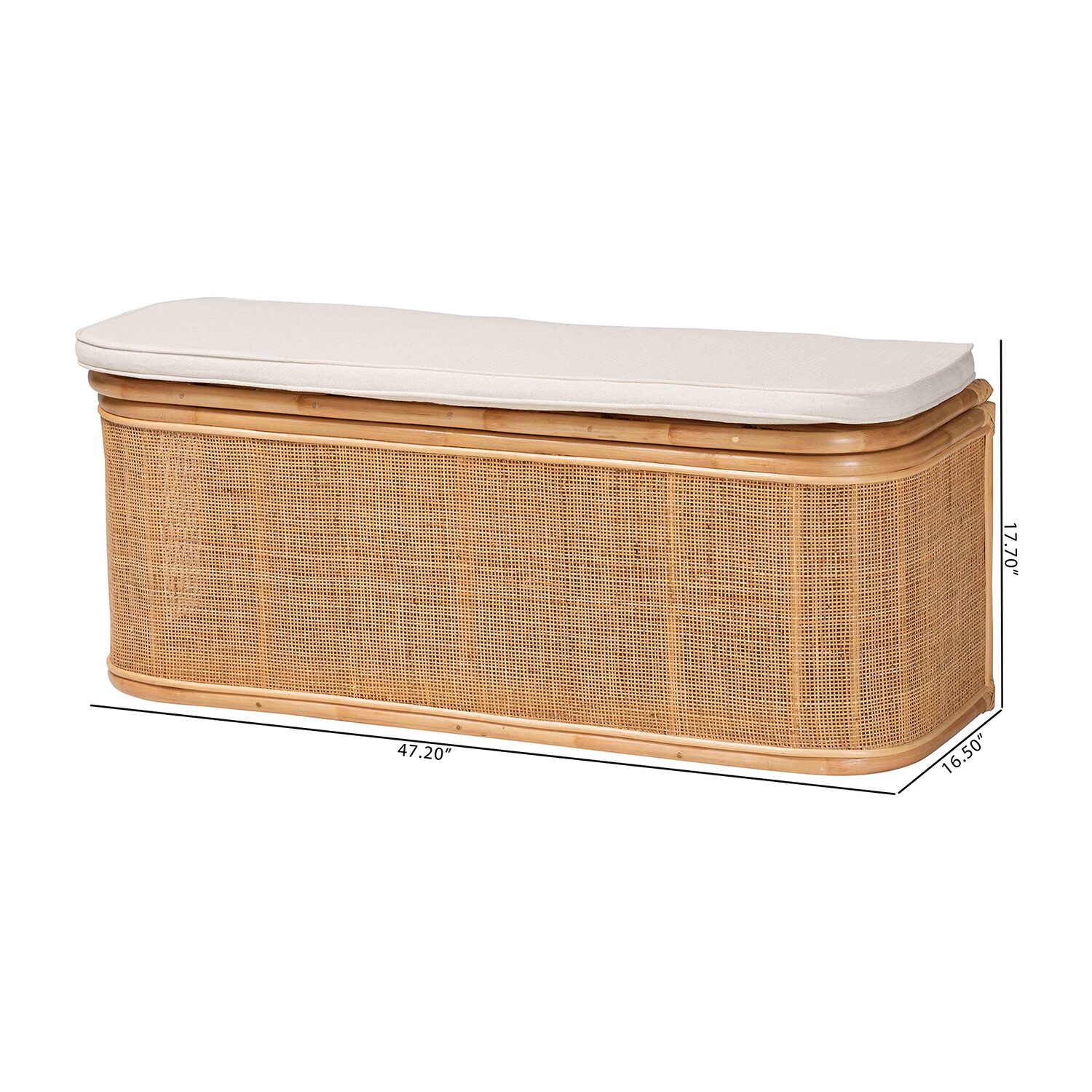 Ishana Rattan Bench
