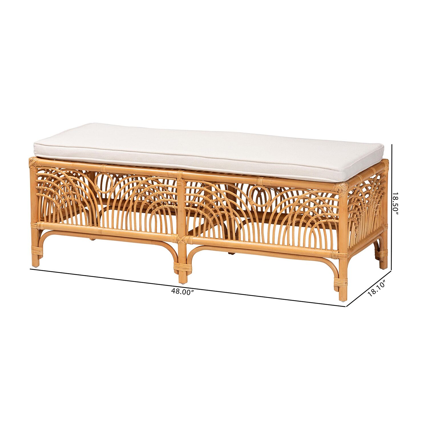 Materra Rattan Bench