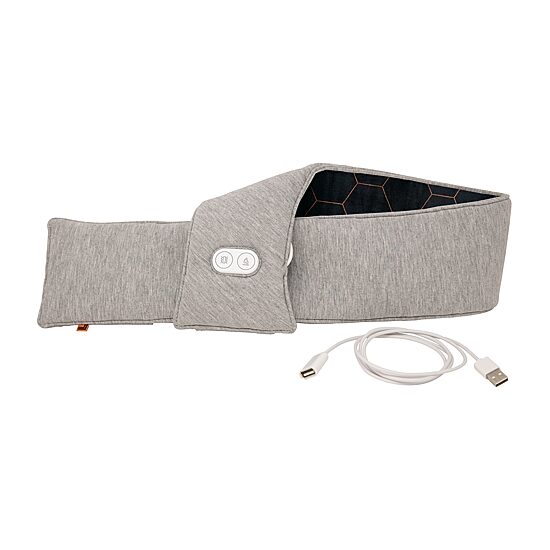Sharper Image Calming Heat Copper + Charcoal Massaging Neck Compression Wrap