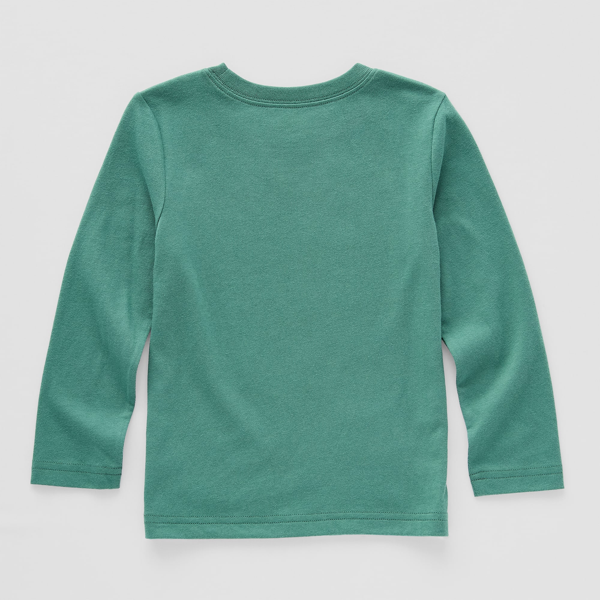 Okie Dokie Toddler & Little Boys Crew Neck Long Sleeve Regular Fit Graphic T-Shirt