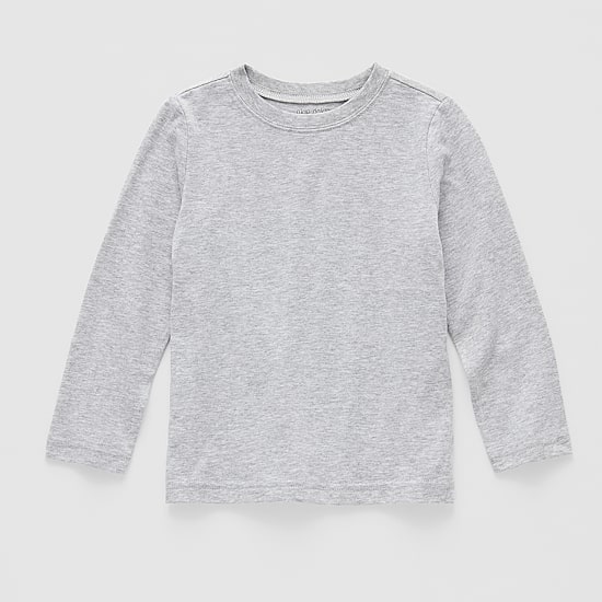 Okie Dokie Toddler & Little Boys Crew Neck Long Sleeve T-Shirt