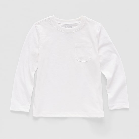 Okie Dokie Toddler & Little Boys Crew Neck Long Sleeve T-Shirt