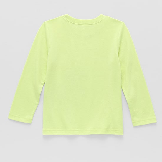Okie Dokie Toddler & Little Boys Crew Neck Long Sleeve Regular Fit Graphic T-Shirt