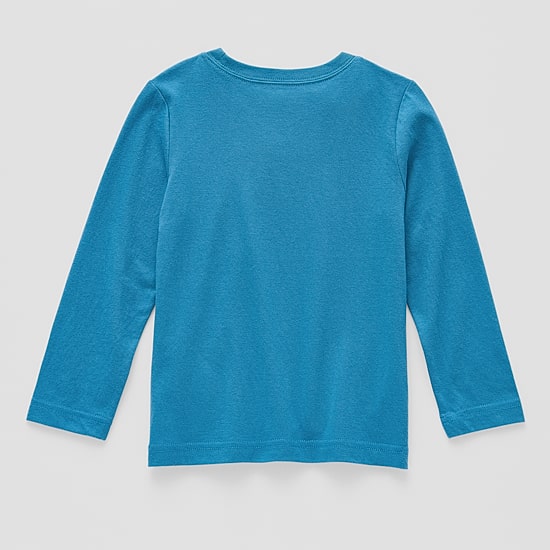 Okie Dokie Toddler & Little Boys Crew Neck Long Sleeve T-Shirt