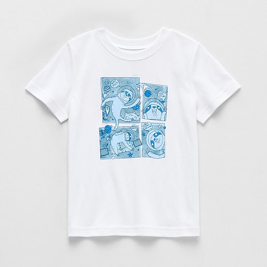Okie Dokie Toddler & Little Boys Crew Neck Short Sleeve Regular Fit Graphic T-Shirt