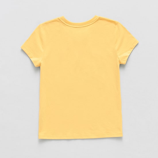 Thereabouts Little & Big Kid Girls Round Neck Short Sleeve Regular Fit Graphic T-Shirt