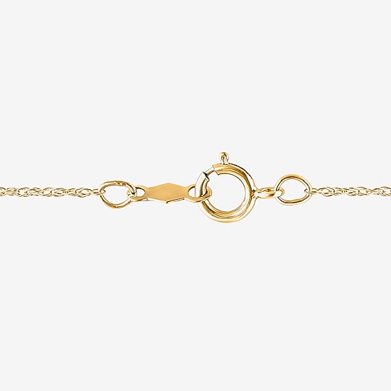 I/Si2 Womens 1 CT. T.W. Lab Grown White Diamond 14K Gold Over Silver Pear 18 Inch Pendant Necklace