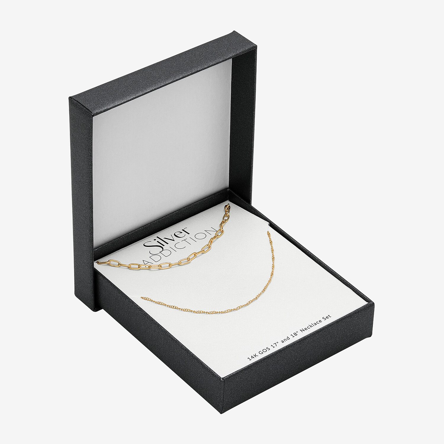 Womens 14K Gold Over Silver 2-pc. Necklace Set