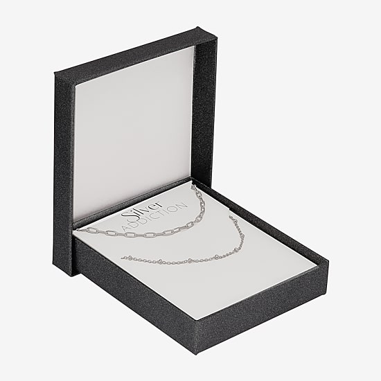 Womens Sterling Silver 2-pc. Necklace Set