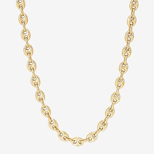 Limited Quantities! Womens 18K Gold Over Silver 21 Inch Mariner Chain Necklace, One Size, Yellow