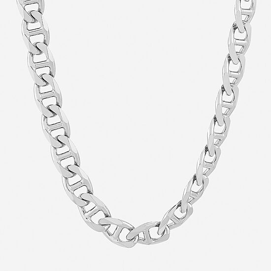 Limited Quantities! Mens Sterling Silver 24 Inch Mariner Chain Necklace