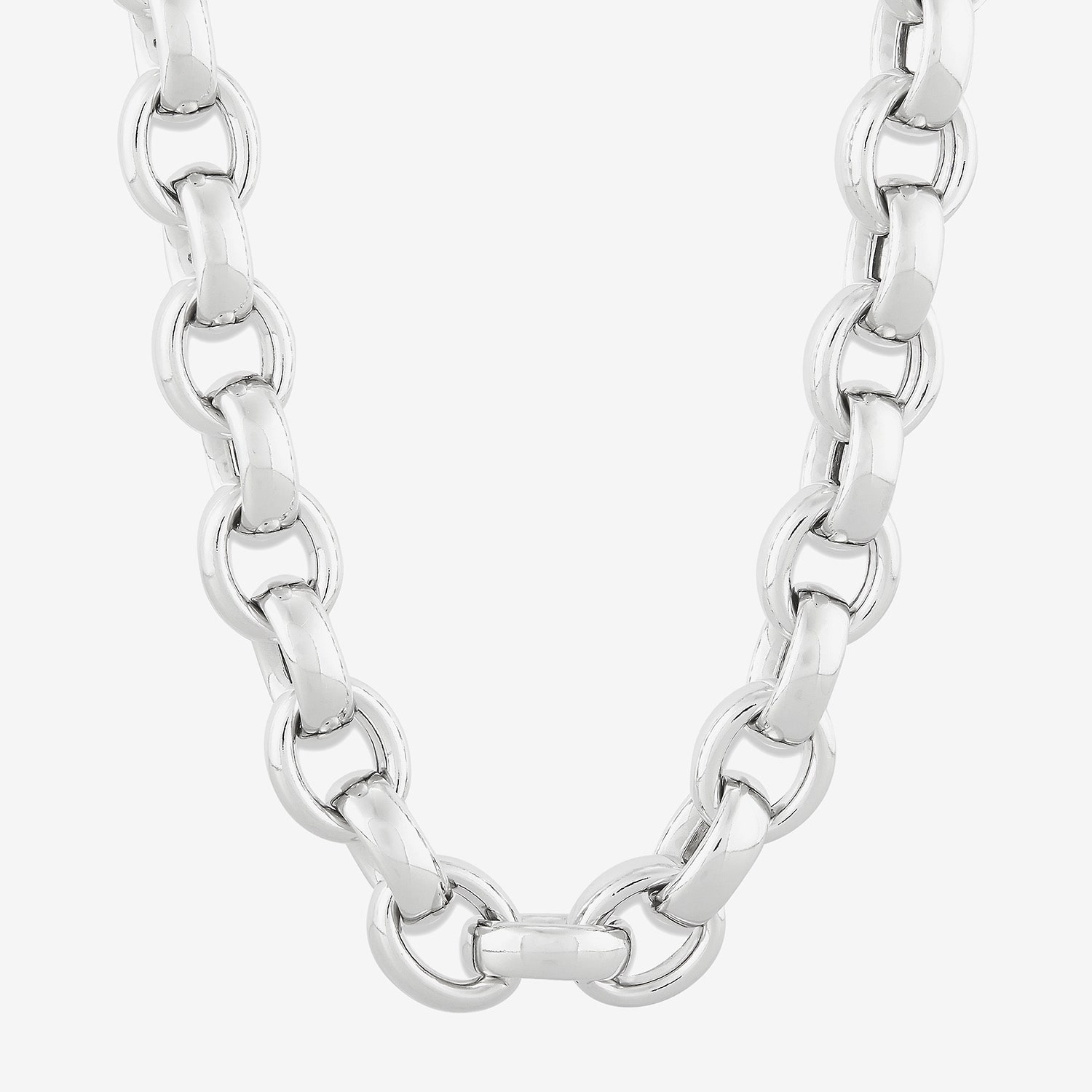 Limited Quantities! Womens Sterling Silver Inch Rolo Chain Necklace