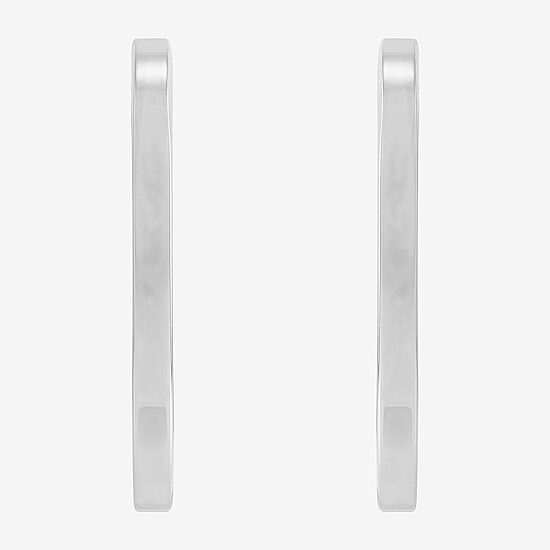 Limited Quantities! Womens Sterling Silver 33mm Hoop Earrings