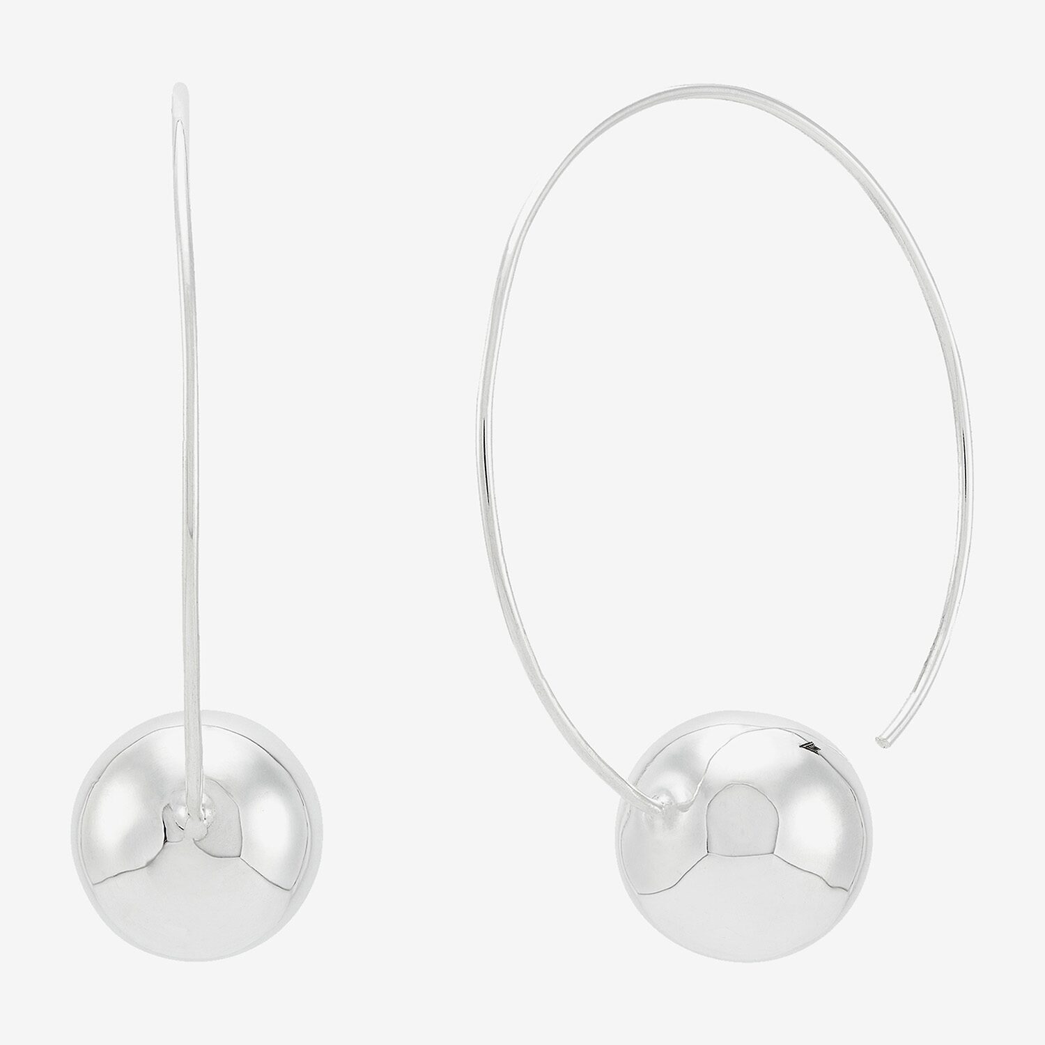 Limited Quantities! Womens Sterling Silver 48mm Hoop Earrings