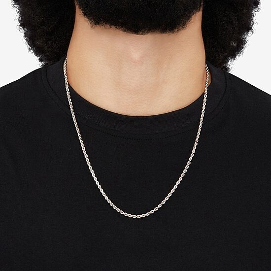 Limited Quantities! Womens 14K Gold 24 Inch Rope Chain Necklace