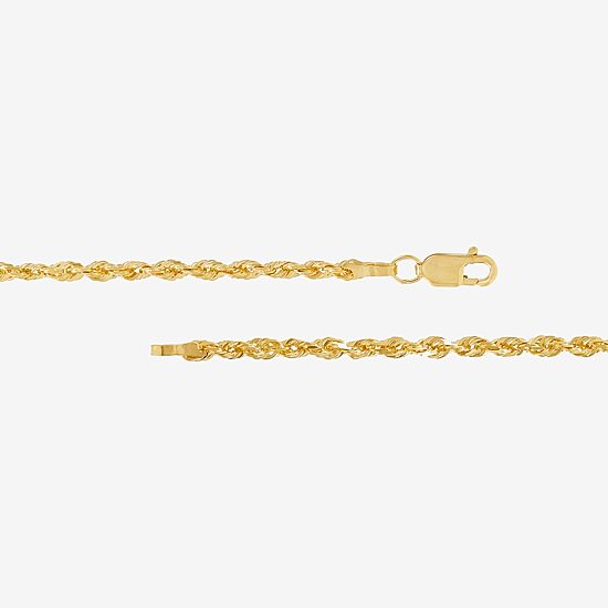 Limited Quantities! Womens 10K Gold 20 Inch Rope Chain Necklace