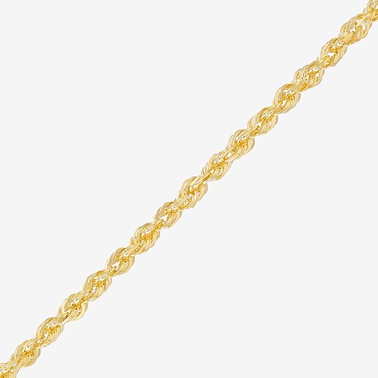 Limited Quantities! Womens 10K Gold 20 Inch Rope Chain Necklace