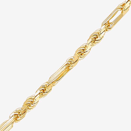 Limited Quantities! Womens 10K Gold 18 Inch Rope Chain Necklace