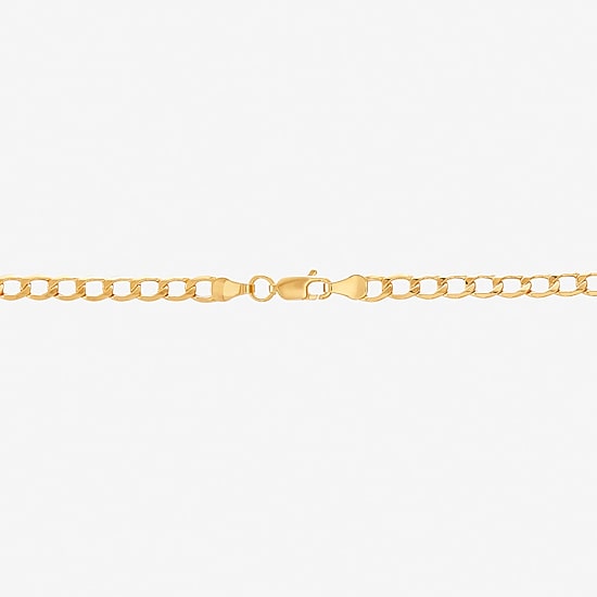 Limited Quantities! Womens 10K Gold 24 Inch Curb Chain Necklace