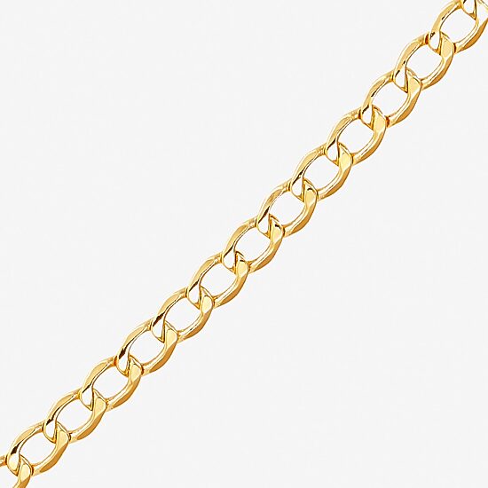Limited Quantities! Womens 10K Gold 24 Inch Curb Chain Necklace