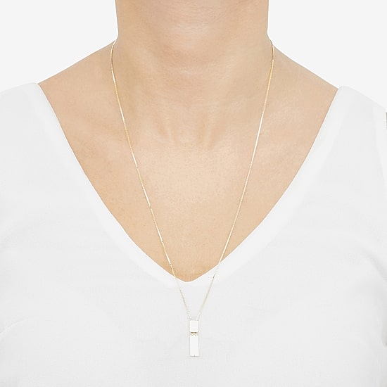 Limited Quantities! Womens 14K Gold 24 Inch Pendant Necklace