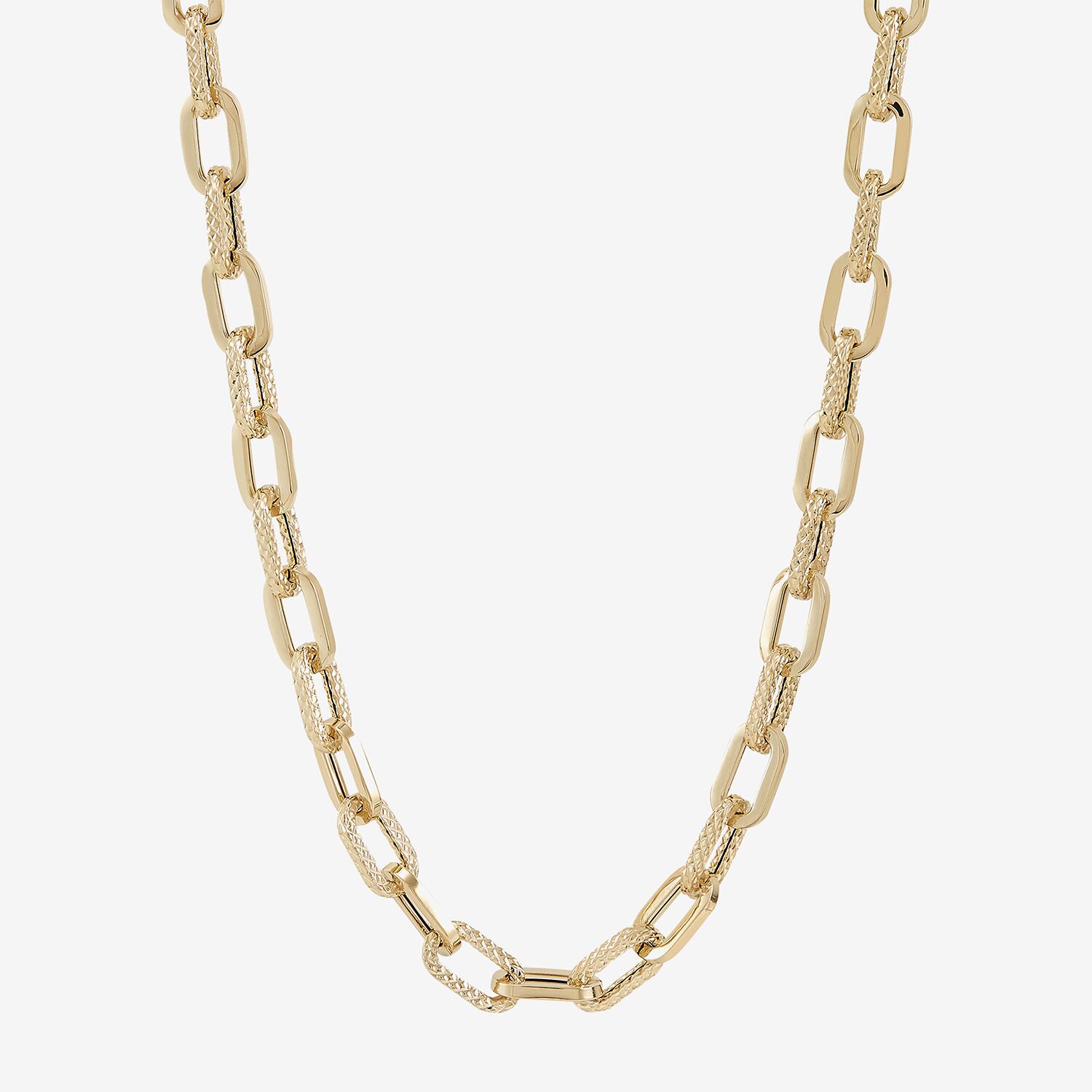 Limited Quantities! Womens 10K Gold 18 Inch Cable Chain Necklace