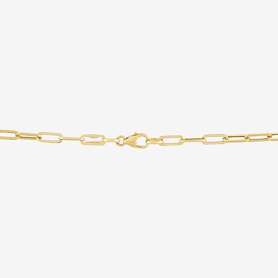 Limited Quantities! Womens 14K Gold 18 Inch Paperclip Chain Necklace