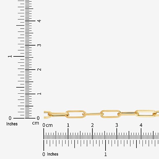 Limited Quantities! Womens 14K Gold 18 Inch Paperclip Chain Necklace