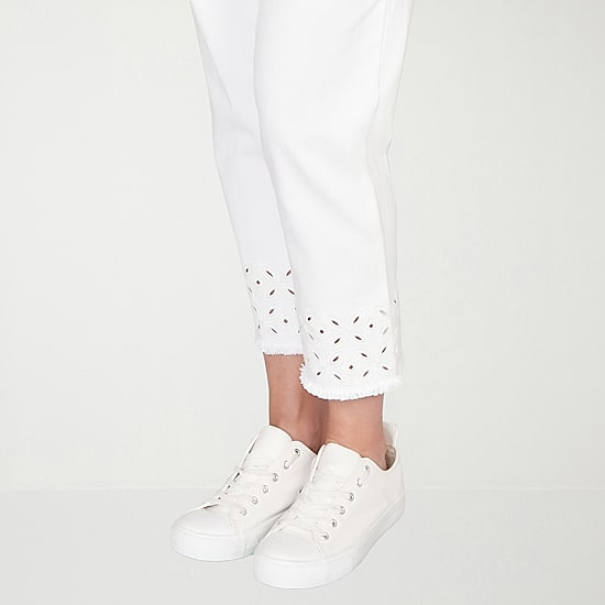 Alfred Dunner Mykonos Womens Straight Mid Rise Pull-On Pant