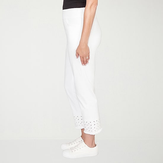Alfred Dunner Mykonos Womens Straight Mid Rise Pull-On Pant