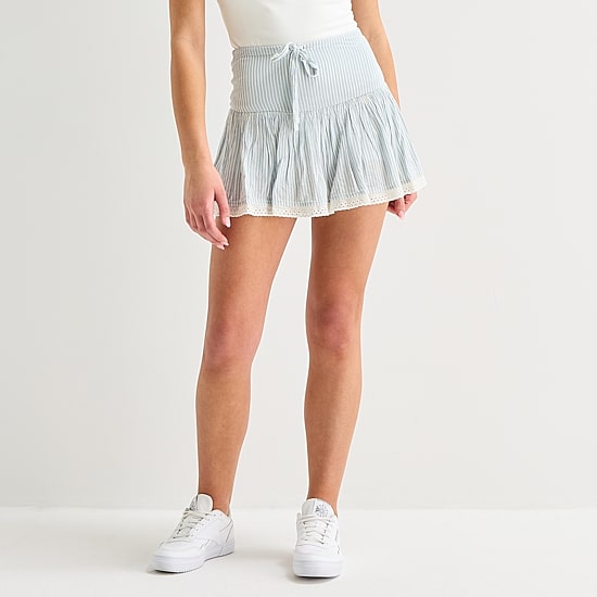 Arizona Womens Mid Rise Juniors Skort