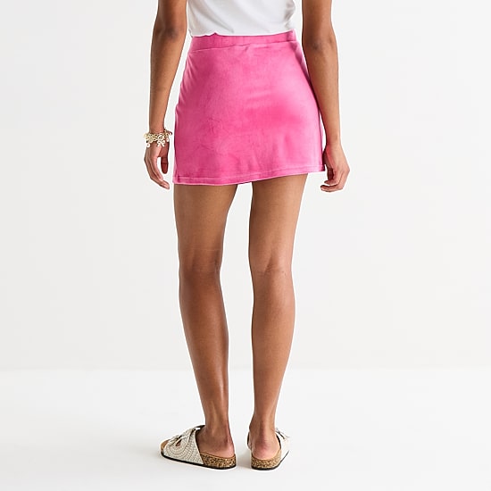 Juicy By Juicy Couture Womens Juniors Mid Rise Scooter Skirt