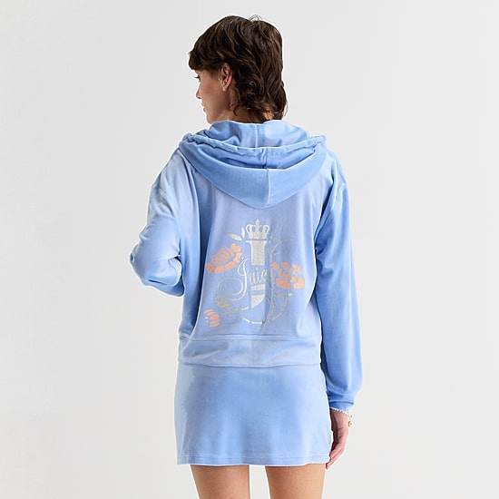 Juicy By Juicy Couture Womens Juniors Long Sleeve Hoodie