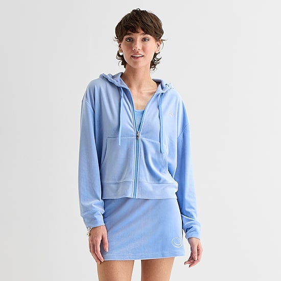 Juicy By Juicy Couture Womens Juniors Long Sleeve Hoodie