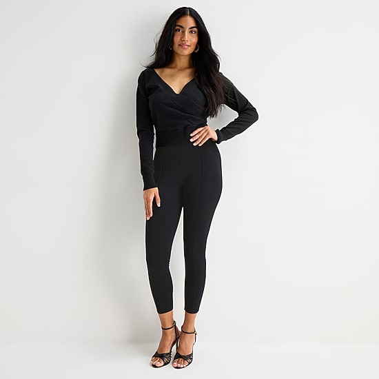 Bold Elements Womens High Rise 27" Full Length Leggings