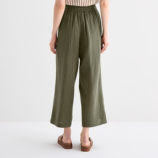 St. John's Bay Womens Straight Cropped Pant