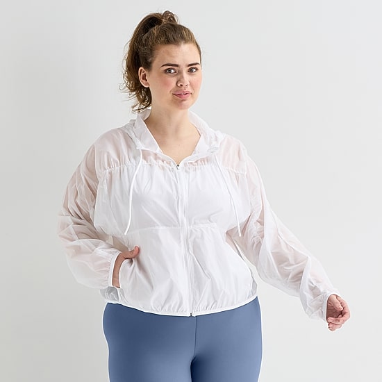 Xersion Womens Plus Lightweight Windbreaker