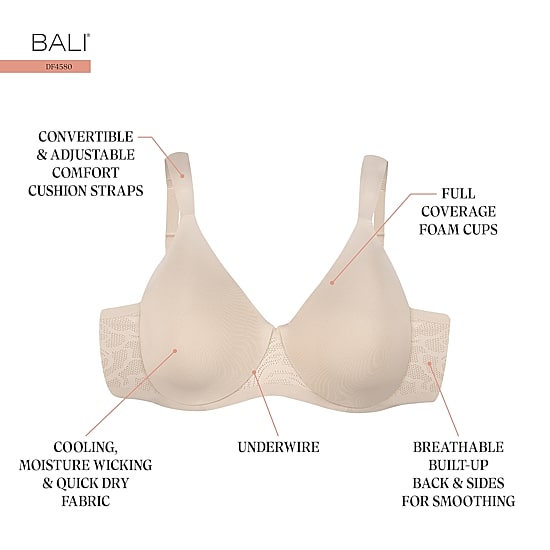 Bali Coolest Smoothing T-Shirt Full Coverage Bra Df4580