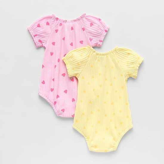 Okie Dokie Baby Girls Short Sleeve 2-pc. Romper