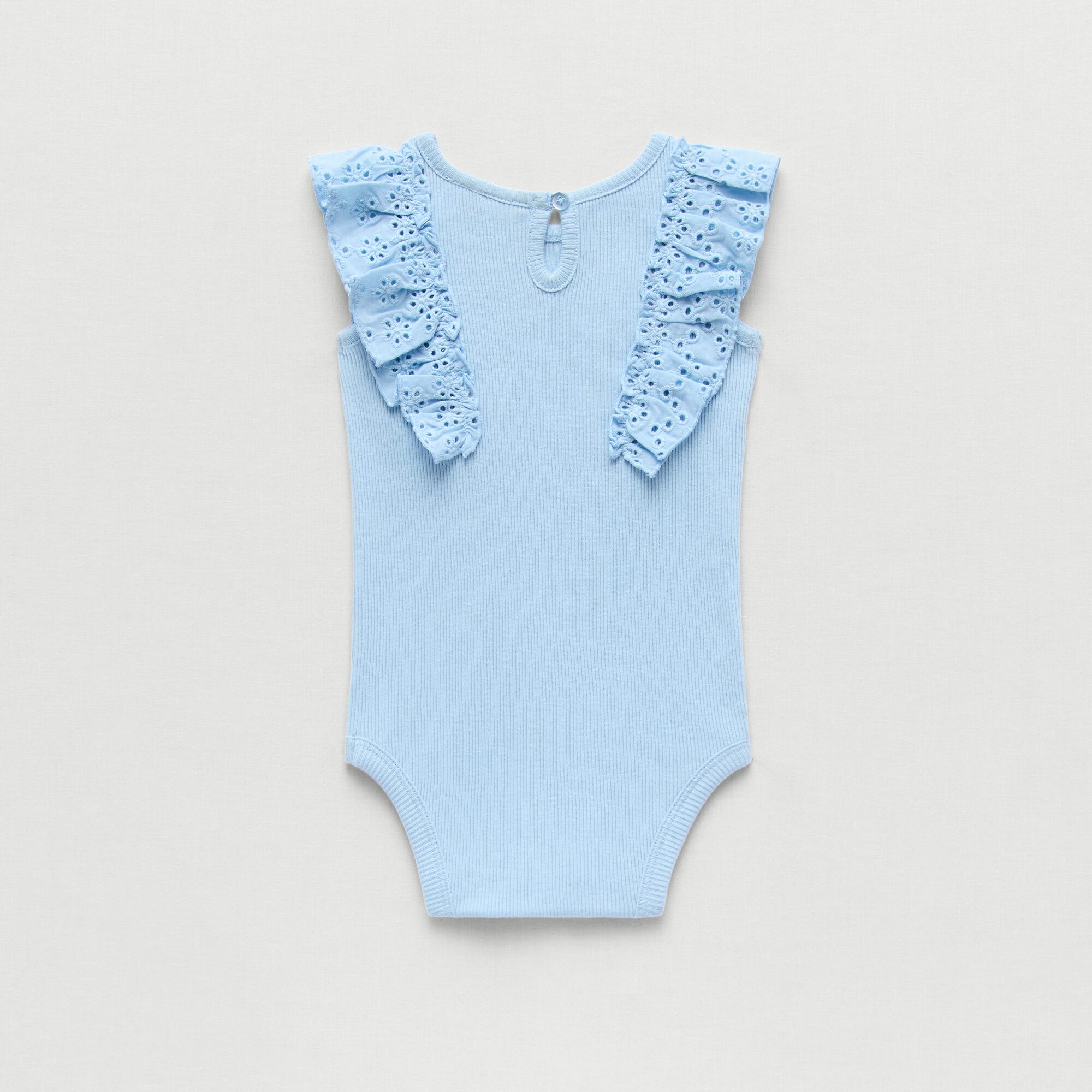 Okie Dokie Baby Girls Round Neck Sleeveless Rib Bodysuit