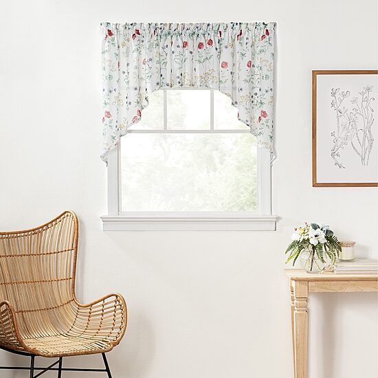 Martha Stewart Garden Rod Pocket Swag Valance
