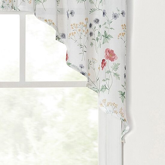 Martha Stewart Garden Rod Pocket Swag Valance
